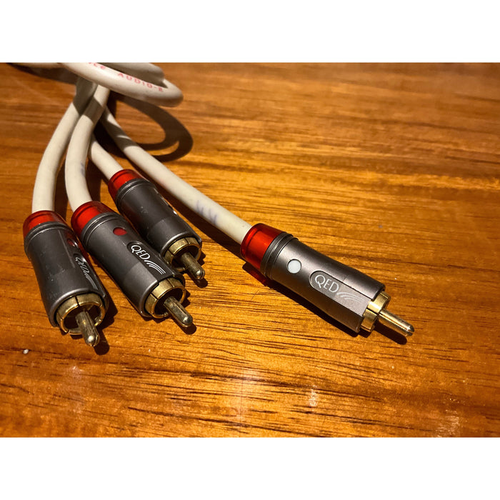 QED Performance Audio 2 RCA cables 1 metre pair, Pre Loved