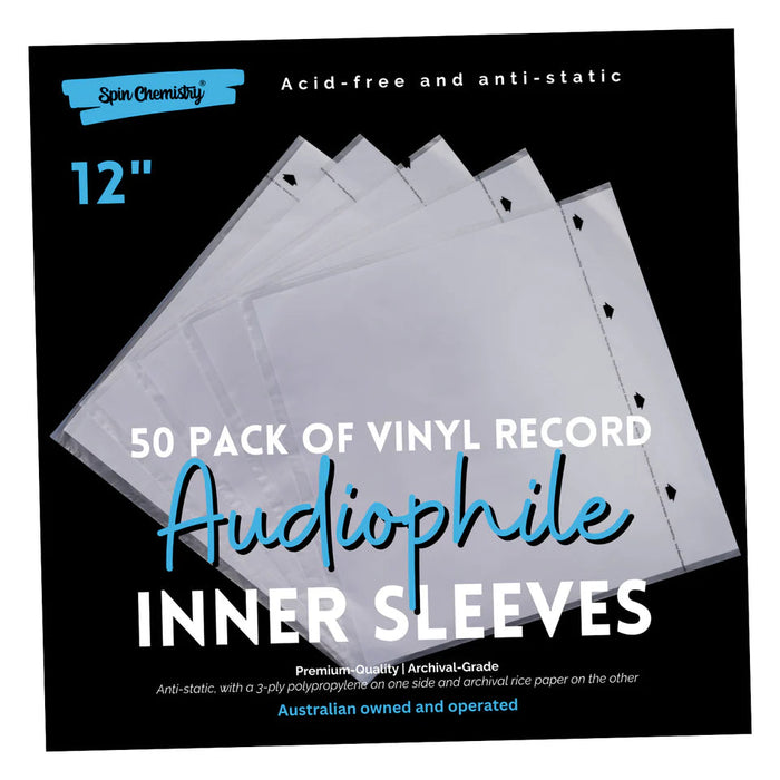 Spin Chemistry - White Audiophile - Inner Record Sleeves